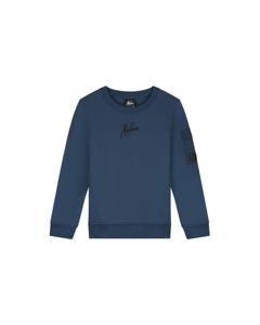 Malelions Zomer sweater jongens - navy blauw - nylon pocket