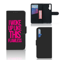 Honor 20 Hoesje met naam Woke Up - Origineel Cadeau Zelf Maken - thumbnail