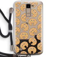 Croissant: LG K10 (2016) Transparant Hoesje met koord