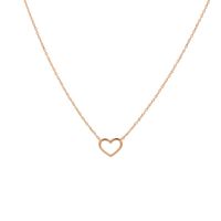 Ketting Hart roségoud 6,5 x 8 mm 40 - 42 - 44 cm