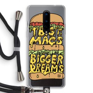 Big Macs Bigger Dreams: OnePlus 8 Transparant Hoesje met koord