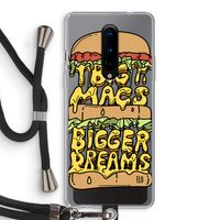 Big Macs Bigger Dreams: OnePlus 8 Transparant Hoesje met koord