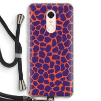 Purple Giraffe: Xiaomi Redmi 5 Transparant Hoesje met koord