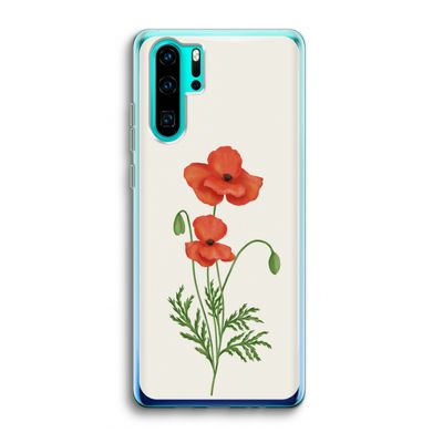 Red poppy: Huawei P30 Pro Transparant Hoesje