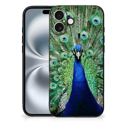 iPhone 16 Plus Dierenprint Telefoonhoesje Pauw iPhone 16 Plus Dierenprint Telefoonhoesje Pauw