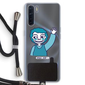 Zwaai: Oppo A91 Transparant Hoesje met koord