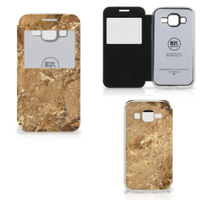 Samsung Galaxy Core Prime Bookcase Marmer Creme - thumbnail