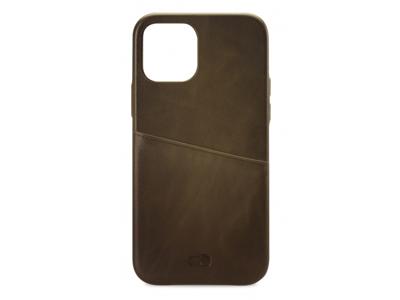 Senza Senza Desire Leather Cover with Card Slot Apple iPhone 12 Mini Burned Olive