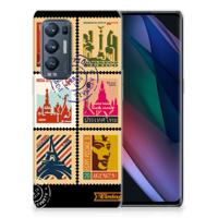 OPPO Find X3 Neo | Silliconen Back Cover | Postzegels