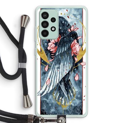 Golden Raven: Samsung Galaxy A52s 5G Transparant Hoesje met koord