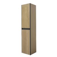 Wiesbaden Lotus kolomkast 160x35 cm naturel eiken mat zwart