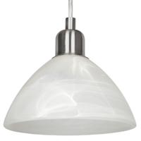 Eglo HanglampBrenda wit met RVS - 87054