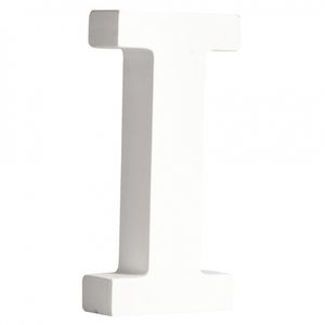 Houten letter I 11 cm