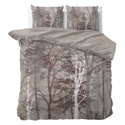 Sale: -42% | Dekbedovertrek Katoen - Indre - Lits-Jumeaux (240x220 Cm) - Groen & Meerkleurig Katoen - Natuur & Bloemen - Dreamhouse - Dekbed-Discounter.nl