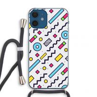 8-bit N°8: iPhone 12 mini Transparant Hoesje met koord