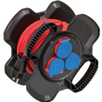 Brennenstuhl 1169710100 power uitbreiding 10 m 3 AC-uitgang(en) Buiten Zwart, Rood