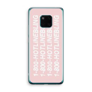 Hotline bling pink: Huawei Mate 20 Pro Transparant Hoesje