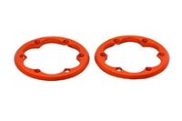 2.2 VWS Machined Beadlock Rings (Orange) (2pcs) (AX08132) - thumbnail