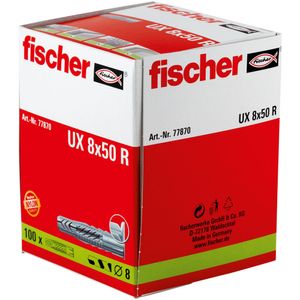Fischer UX 8 x 50 R Universele pluggen 50 mm 8 mm 77870 100 stuk(s)