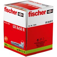 Fischer UX 8 x 50 R Universele pluggen 50 mm 8 mm 77870 100 stuk(s) - thumbnail
