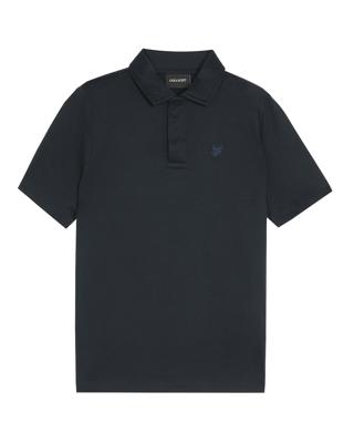 Lyle & Scott winter polo shirt jongens - donker navy blauw - Tonal