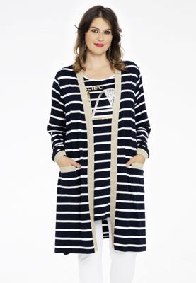 Yoek Vest lurex MARITIME | Blauw | Maat 58/60