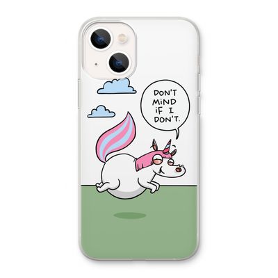 Unicorn: iPhone 13 Transparant Hoesje