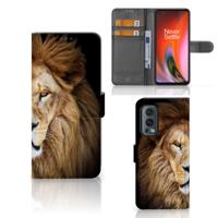 OnePlus Nord 2 5G | Telefoonhoesje | Met pasjeshouder | Leeuw