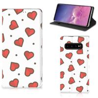 Samsung Galaxy S10 | Hoesje met Magneet | Hearts Samsung Galaxy S10 | Hoesje met Magneet | Hearts