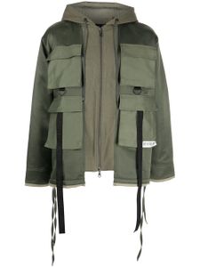 Mostly Heard Rarely Seen veste zippée M65 à poches cargo - Vert