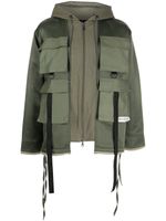 Mostly Heard Rarely Seen veste zippée M65 à poches cargo - Vert