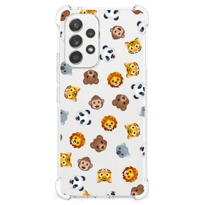 Doorzichtige Silicone Hoesje voor Samsung Galaxy A53 5G Dieren Emojis