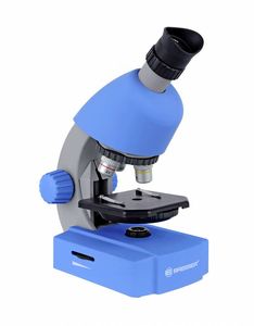 Bresser Optik 8851300WXH000 blau Kindermicroscoop Monoculair 640 x Doorvallend licht