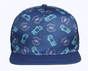 Minecraft - Blue Scatter Snap Back Cap