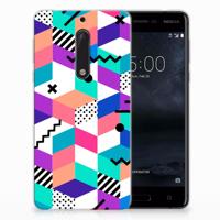 Nokia 5 | TPU Hoesje | Blokken Kleurrijk