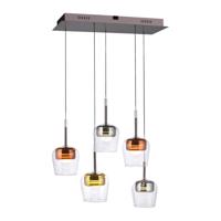 Paul Neuhaus 5-lichts hanglampQ-Kon meerdere kleuren - 2743-70