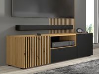 Tv-meubel ORISA 3 deuren 150 cm artisan eik/zwart - thumbnail