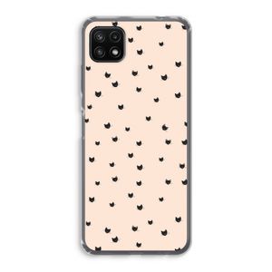 Kleine kattenkopjes: Samsung Galaxy A22 5G Transparant Hoesje