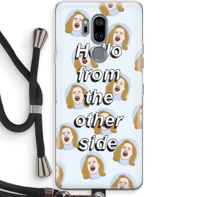 Hello: LG G7 Thinq Transparant Hoesje met koord