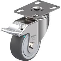 Blickle LKPXA-PATH 80KFD-FI Zwenkwiel met rem Wieldiameter: 80 mm Draagvermogen (max.): 120 kg 1 stuk(s)