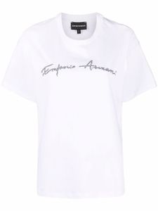 Emporio Armani t-shirt à logo imprimé - Blanc