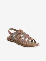 Leren sandalen met gespen voor meisjes meerkleurig