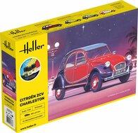 Heller 56766 STARTER KIT Citroen 2CV Charleston Bouwpakket Schaal 1:24
