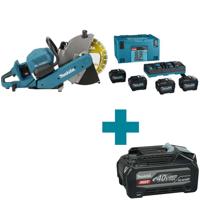 Makita CE002GL402X Accu Doorslijper 355mm 2 x AWS XGT 40V Max 8.0Ah (4st.)