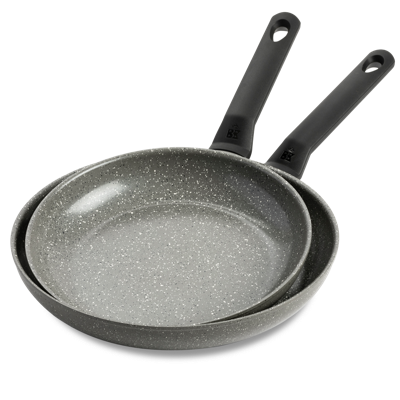 BK Koekenpannenset Granite Aluminium - ø 24 & 28 cm - Keramische anti-aanbaklaag