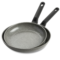 BK Koekenpannenset Granite Aluminium - ø 24 & 28 cm - Keramische anti-aanbaklaag
