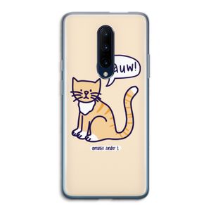 Miauw: OnePlus 7 Pro Transparant Hoesje