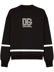 Dolce & Gabbana logo-print cotton sweatshirt - Noir