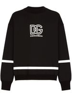 Dolce & Gabbana logo-print cotton sweatshirt - Noir