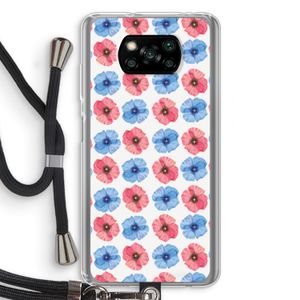 Klaproosjes: Xiaomi Poco X3 NFC Transparant Hoesje met koord